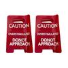 1/2Pcs Overstimulated Warning Sign Hair Claw Strong Grip Thick Hair Funny Yellow Caution Hair