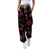 Женские повседневные модные рождественские принтованные повседневные брюки спортивные брюки длинные брюки брюки с эластичной резинкой на талии