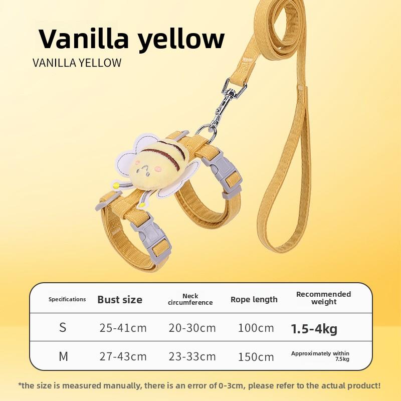 Кошачий поводок-пчела, Нелиняющий I-образный регулируемый поводок для питомца, Специально для куклы тедди, Маленький размер