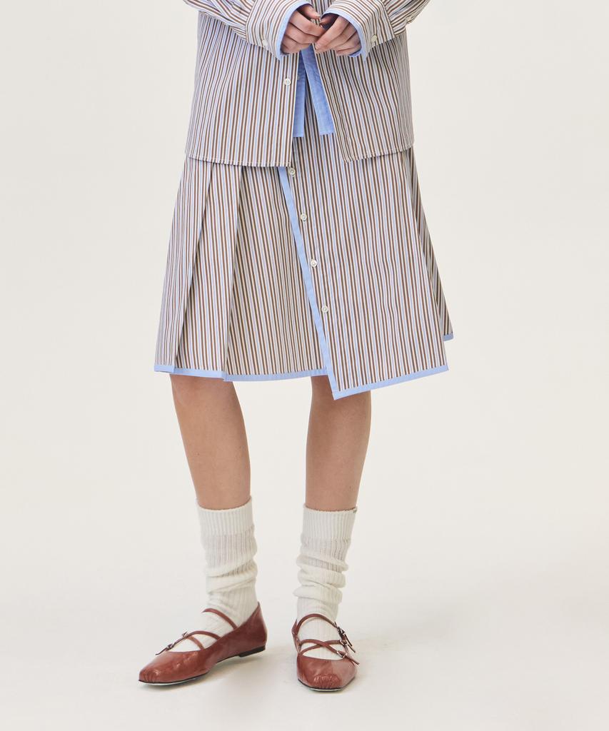 Grove Sena Midi Skirt (Brown)