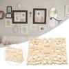 1pc Door Cabinets Wood Applique European Wood Carving Onlay For Decoration Furniture Rubber Wood Woodcarving Decal