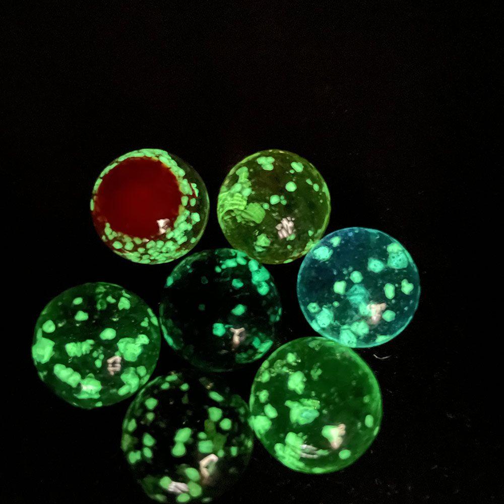 10pcs/pack Non-porous Fish Tank Glass Ball Glow in The Drak Transparent Crystal Beads  Parent-child