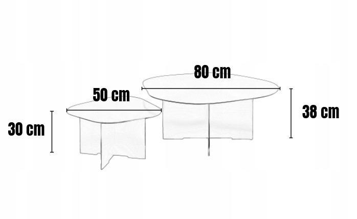 Coffee Table for the Living Room Loft Metal Black Rubi 80x38cm