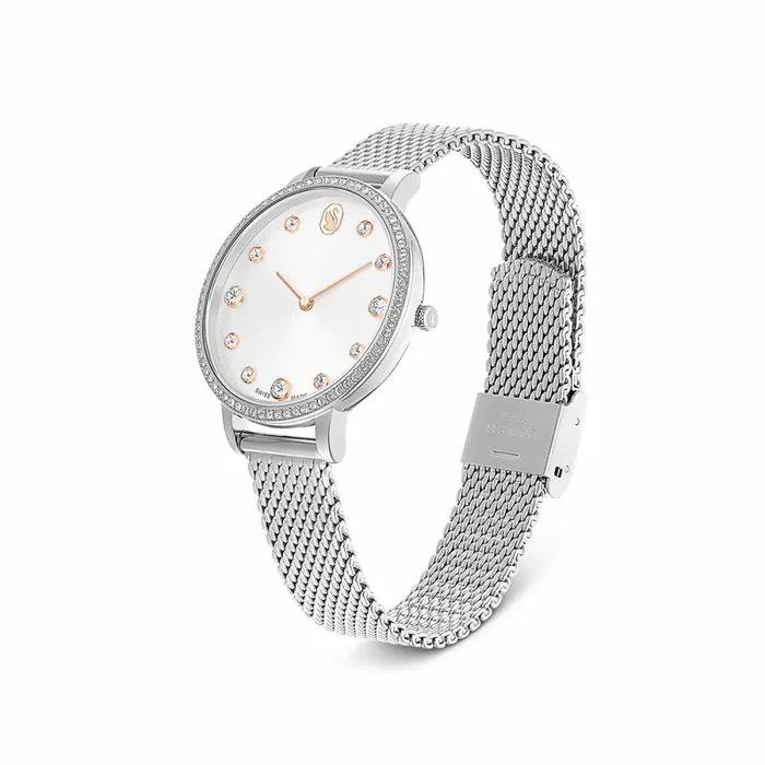 [Swiss made] Clarica Silver Tone Metal Watch 5740971