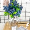5 шт 24 см пенопластовые искусственные цветы калифорнийские ягоды черника фрукты маленькие искусственные цветы для дома декоративные вечеринки свадьбы синий декор