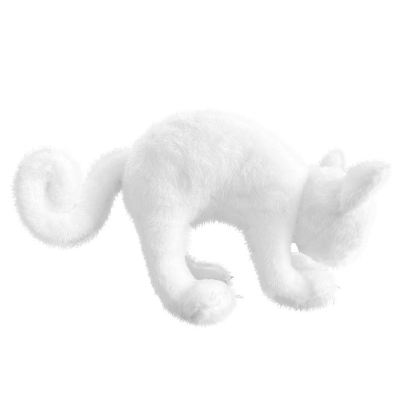 Black And White Cat Plush Toy With Funny Expression For Halloween Gift And Collectors Item