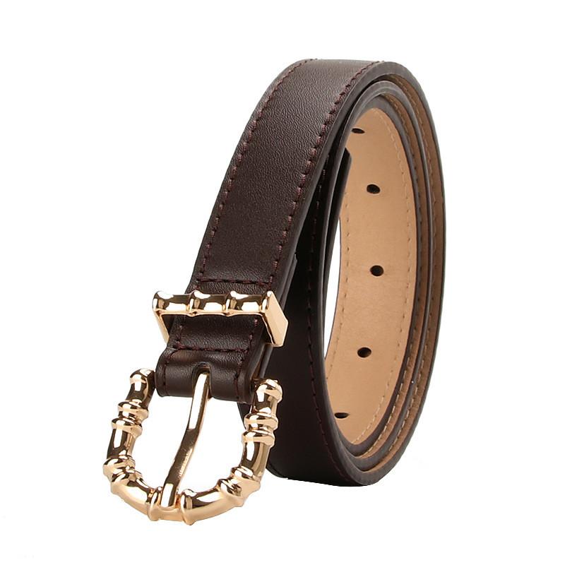 Minimalist Ladies Synthetic Leather Belt With Pin Buckle For Daily Jeans And Pants