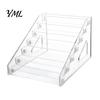 Clear Makeup Cosmetic Holder 5/7 Tier Acrylic Display Stand with Fences, Perfume Organizer, Stepped Countertop Shelf Multifunctional for Home