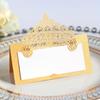 1set 20pcs Three-dimensional Lace Laser Hollowing Textured Holiday Handwritten Wedding Table Name Tent Insert Cards
