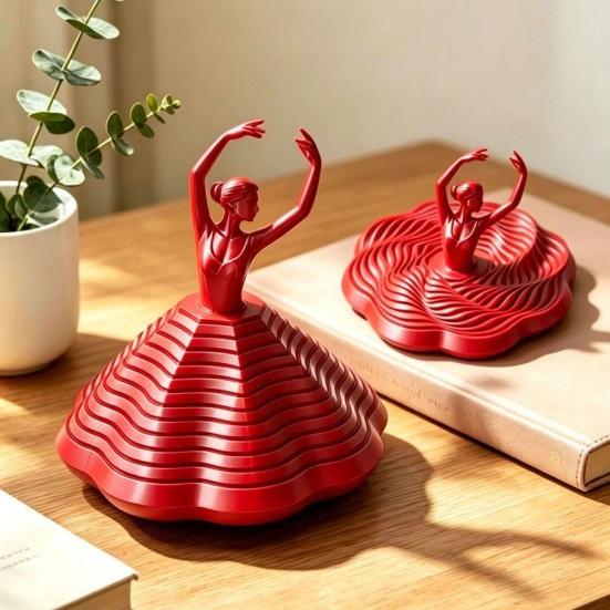 3D-печатная вращающаяся балерина, фиджет-игрушка, танцор балета, спиннер, спиральная сенсорная игрушка для снятия стресса, украшение для дома, офиса, рабочего стола