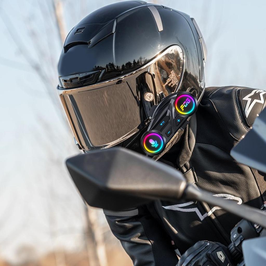 Беспроводная гарнитура для шлема Мотоциклетный шлем с динамиками Шумоподавление Водонепроницаемые наушники-вкладыши 800 мАч для катания на лыжах, гонок, туризма