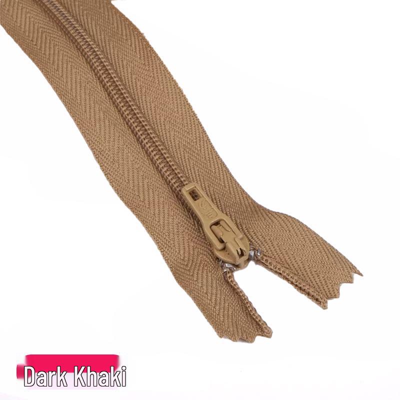 Three Force Short 20CM Nylon Zipper for Dress Pants - Colored Closed-End Fly Zipper Fabric Accessory