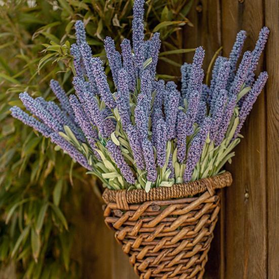 Искусственный цветок лаванды, листья, букет, домашний свадебный садовый декор, 12 головок