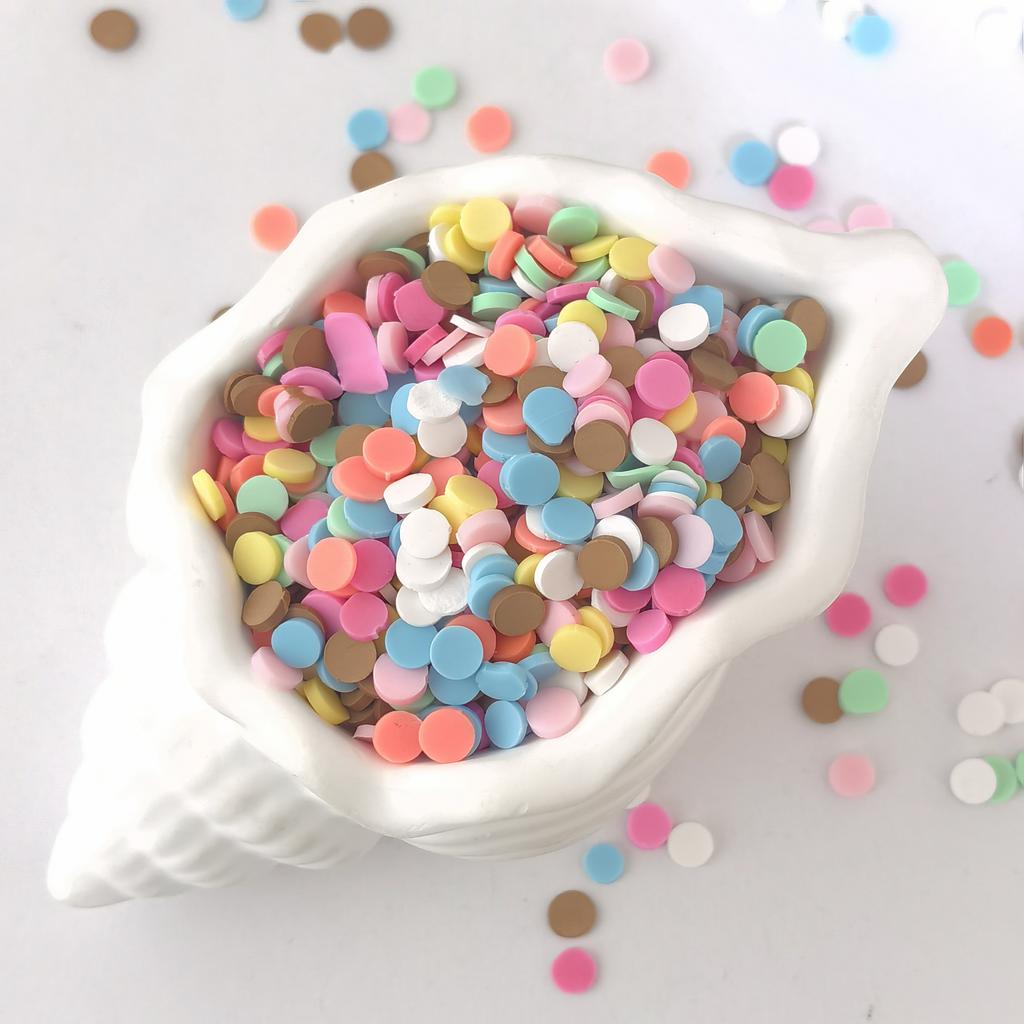 1kg Round Slices Clay Beads Children's Birthday Decor Safe Craft Materials DIY Art Projects Creative Party Supplies