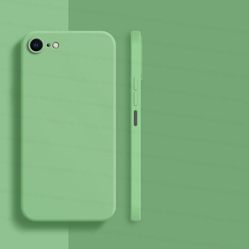 Чехол для iPhone SE 2022, чехол для iPhone SE 2022 2020, чехол 6, 7, 8, противоударный, мягкий, из ТПУ, жидкий, силиконовый, чехол для задней панели телефона для iPhone 2022