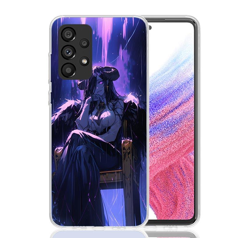 Albedo Overlord Anime Phone Case for Samsung Galaxy A52 A51 A50S A12 A22 A32 A72 A10S A30S A31 A71 Note 20 Ultra 10 Plus S10 Gal