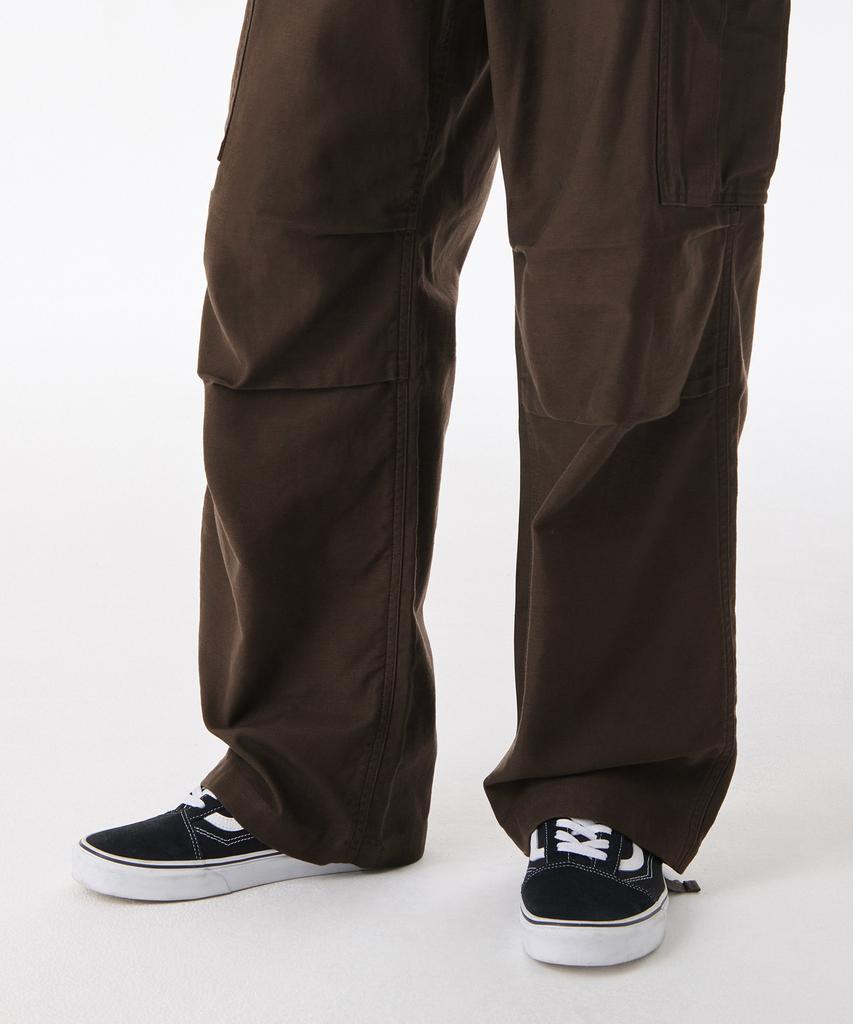 MUSINSA STANDARD Back Satin Parachute Cargo Pants [Brown]