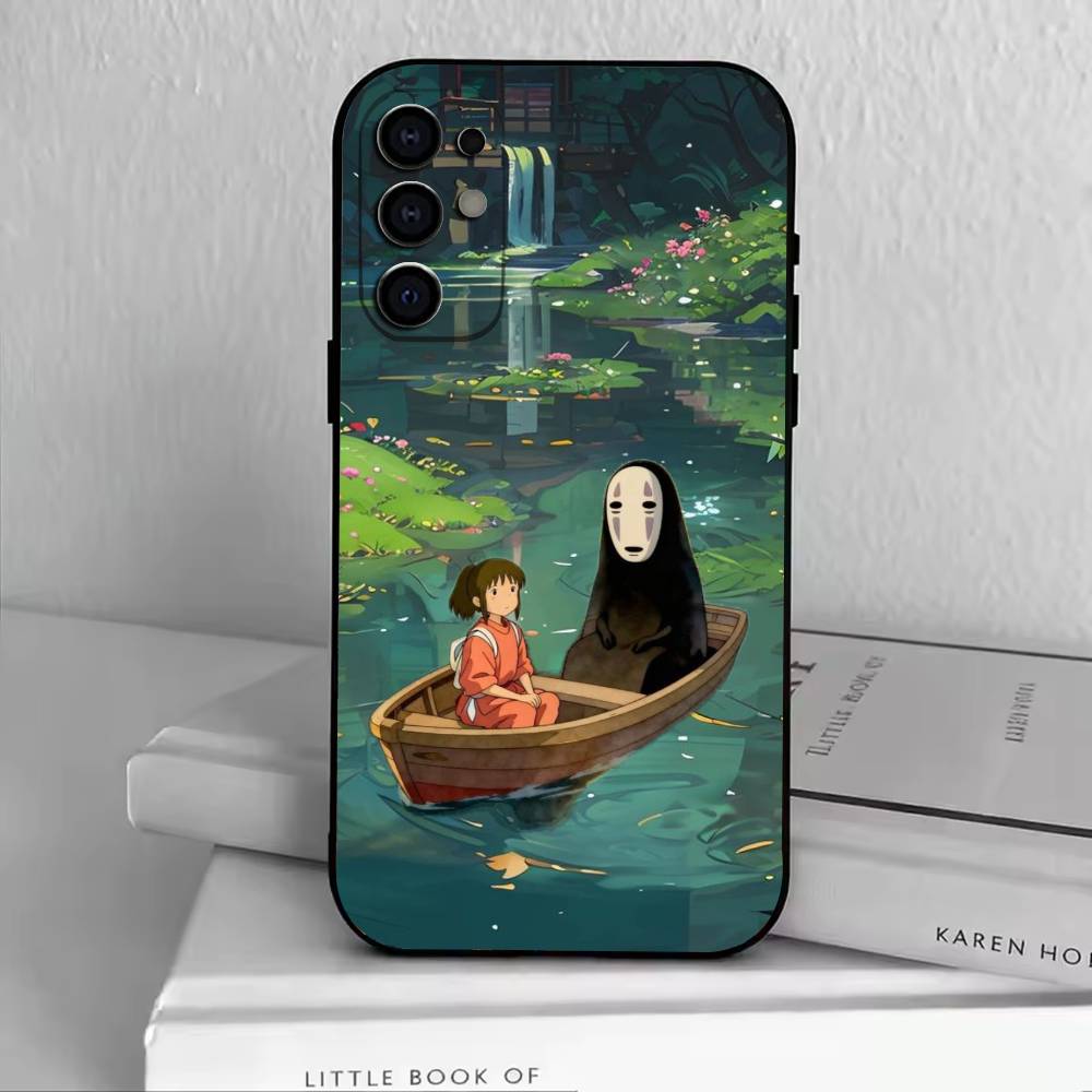 C-Chi hiro Phone Case Black Silicone Soft For Samsung S25,S24,S21,S22,S23,S30,Ultra,S20,Plus,Fe,Lite
