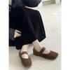 Leather Single Shoes Women's Shoes Flat Retro Mary Jane Shoes