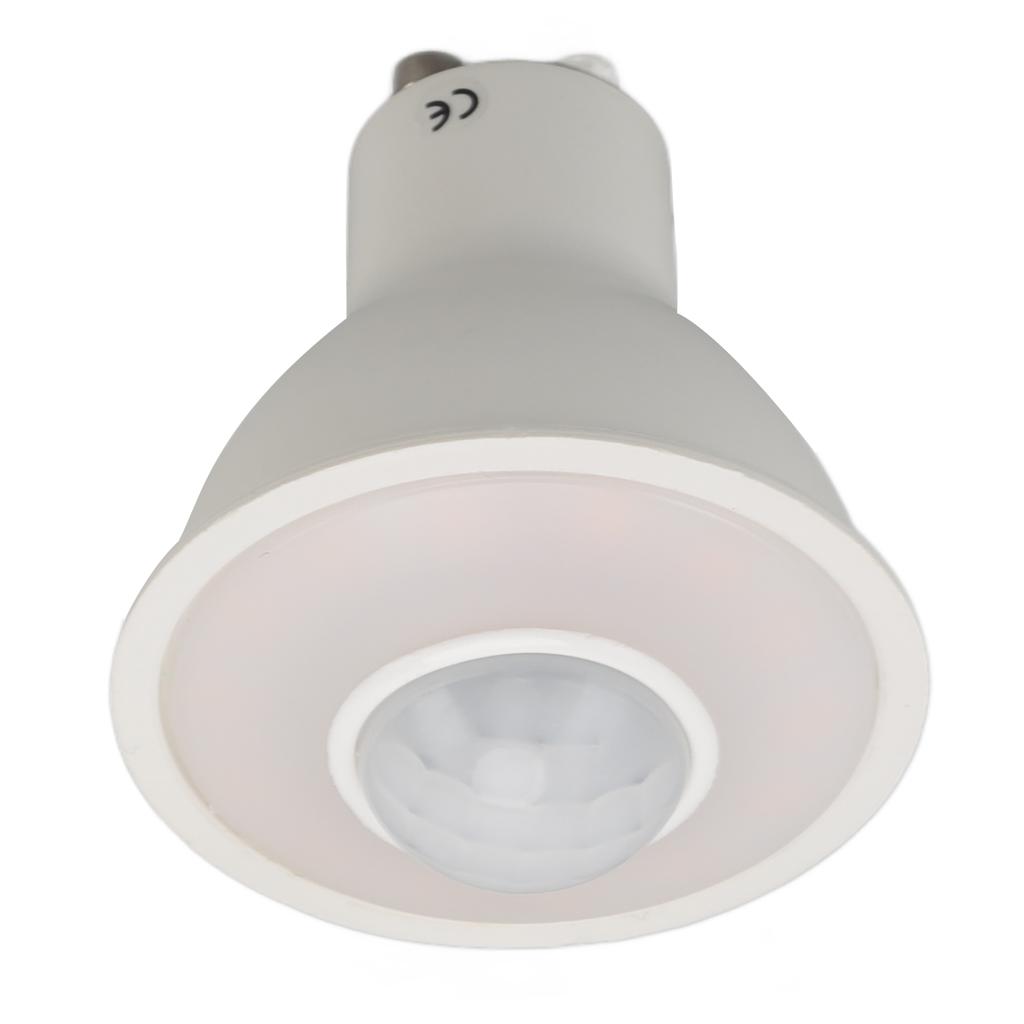 GU10 Light Bulb Infrared Human Induction Replacement Bulb for Ceiling Corridor Porch Lamp Warm