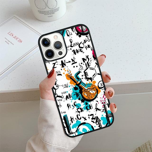 Винтажный Бесшовный Чехол для Телефона Химическая Лаборатория Для iPhone 17 Air 13 12 Чехол Для Apple 14 15 16 Pro Max Plus SE