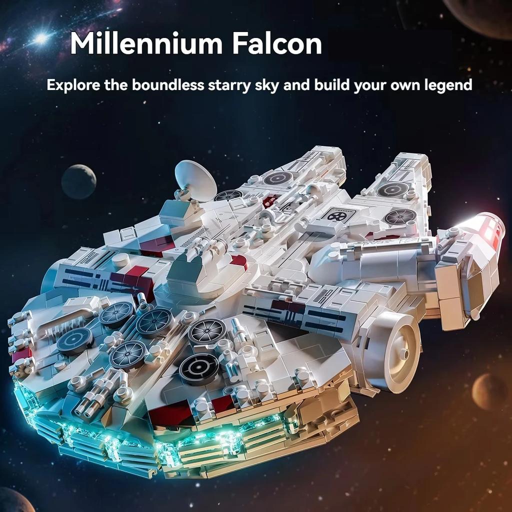 TOYLINX Hot Building Blocks 1361PCS Kits Millennium Falcon Bricks Christmas Birthday Holiday Boys Education Toys Gifts