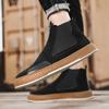 Men's Casual Boots Fashion Platform Sneakers Winter Cotton Shoes for Men Soft Sole Ankle Boots Outdoor Men's Athletic Shoes 2025