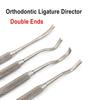Стоматологический ортодонтический двусторонний лигатурный директор, изогнутый скейлер, тонкий узкий стоматологический инструмент, инструмент