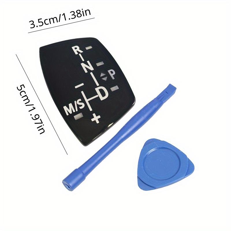 1pcs Car Shift Knob Panel Gear Button Cover Sticker For BMW 1 2 3 5 Series X3 X4 X5 X6 F30 F10 F32 F25 F15 F16 Without M Emblem