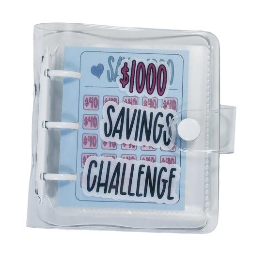 Книга для экономии денег, клейкая пряжка для кошелька, водонепроницаемая, устойчивая к разрывам ПВХ-папка, привлекательный продукт для экономии денег