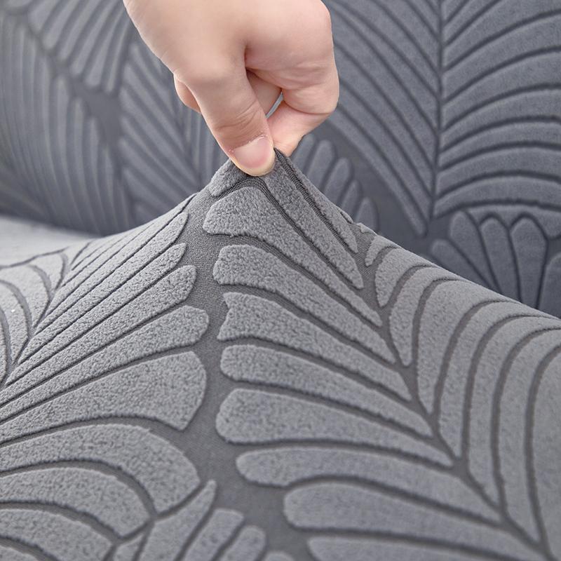 Листья Жаккард Чехол для офисного кресла с подлокотниками Защита от грязи Мягкий чехол на офисное кресло Чехол на сиденье для компьютерного стола для игровой комнаты дома