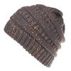 Women's Trendy Autumn and Winter Warm Hat Ladies Fashion Outdoor Knitted Woolen Pullover Hat