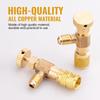 R410/R22 Safety Valve Sealed Brass Inch Air Conditioning Charging Hose Valve