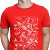 P40 Concept Blueprints Spitfire Men T Shirts Fighter Plane WW2 War Pilot Aircraft Airplane Tees T Shirts Cotton