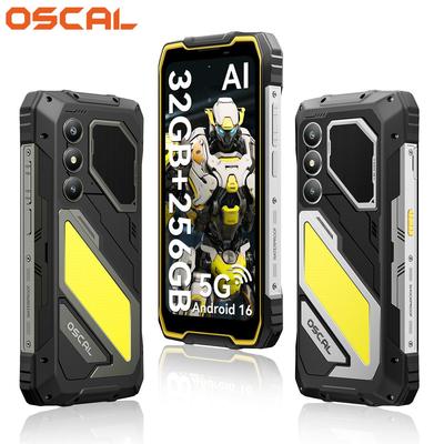 Oscal PILOT 5 Защищенный мобильный 5G Android 16 15000 мАч 8 ГБ ОЗУ 256 ГБ ПЗУ Смартфон