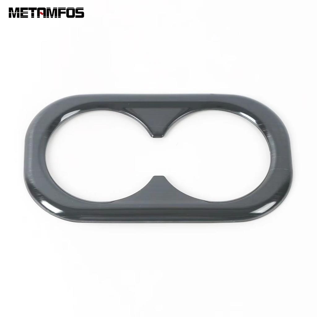 For Honda CR-V CRV 2024 2025 Carbon Fiber Rear Cup Holder Water Bottle Decoration Frame Interior Accessories Car Styling