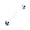 Men's Formal Shirt Collar Pin Rhinestone Bar Clasp Clip Barbell Lapel Stick