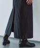 Ihr Striped Long Skirt With Belt / Black