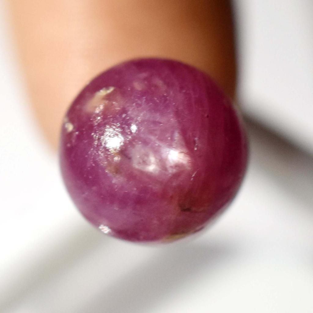 CERTIFIED 8.65 Ct Natural Amazing RED Star Ruby Round Shape Loose Gemstone