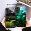 Чехол из черного стекла для Redmi Note 14 Pro+ 13 Pro 8 9 9S 12S 10 Pro 11 12 13C 14C A3 12 13 K60 Ultra с рисунком «Лесной ручей»