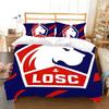 L-Lille OSC Bedding Set Football Club Baby LOGODuvet Cover Pillowcase for Boys Bedroom Single Twin Full Queen King Size Gift