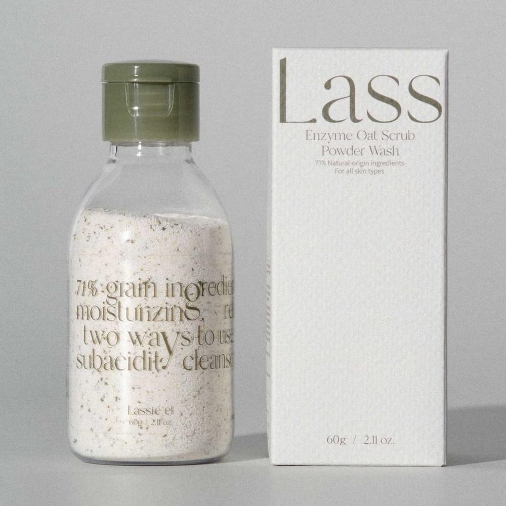 LASSIE'EL Enzyme Oat Scrub Powder Wash, 60g, 1 Unit