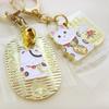 [Daio Manufacturing] Japanese souvenirs tourist spot key ring metal inbound keyring lightweight gift Small gift (beckoning cat oval)