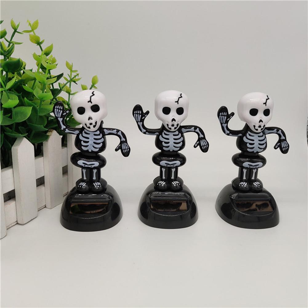 Новый Хэллоуинский подарок Высококачественная солнечная креативная кукла-пародия, качающая головой, украшение для автомобиля, товары для интерьера автомобиля