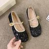 Women's Flat Shoes Round Toe Design Korean Style Mary Jane Women's Professional Casual Boat Shoes 2024
