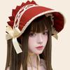 Шляпка-боннет с кружевной отделкой для женщин Косплей Мероприятие Викторианская коктейльная шляпа Для подростков Чаепитие Коктейль Нарядный головной убор