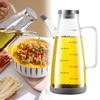 Glass Oil Dispenser Bottle with Drip-Free Spout 550/750/1000ml Large Capacity Oil