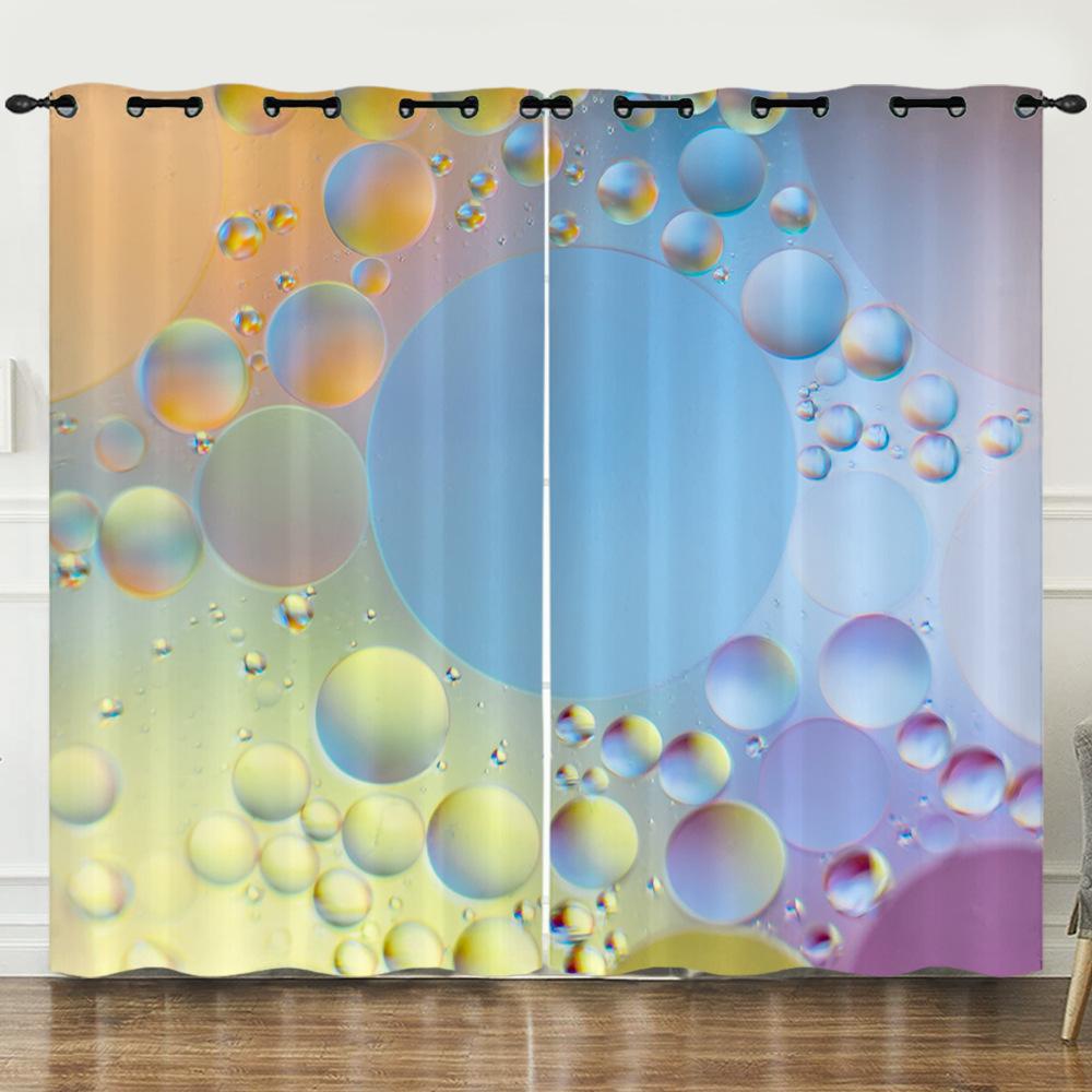 Штора Роса 3D Цифровая печать Затемняющая штора на люверсах