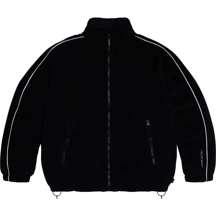 Supreme Реверсивная спортивная куртка Polartec Черная