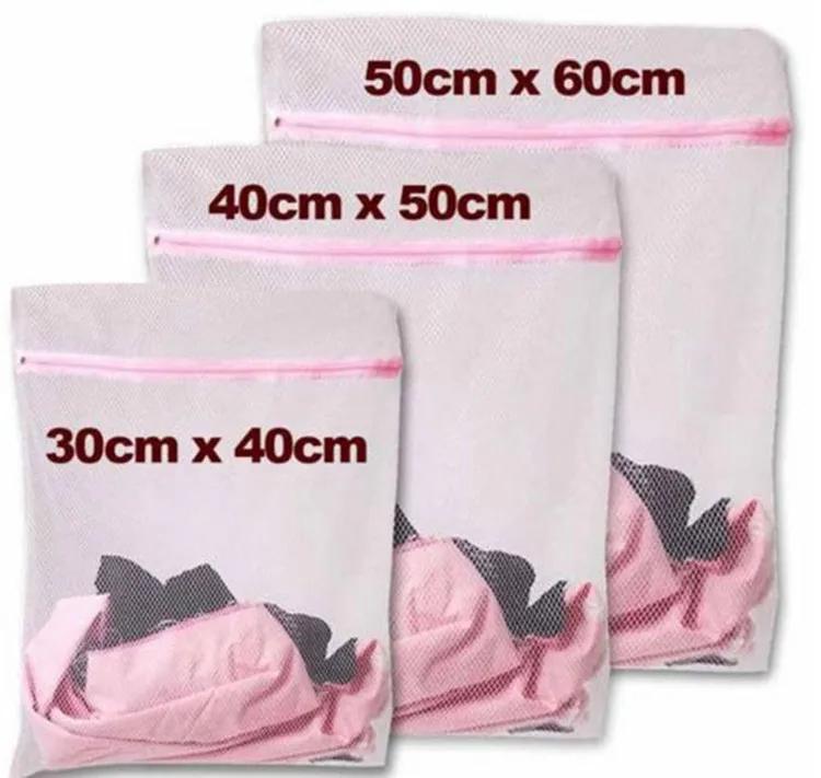 3 размера/набор, сетчатые мешки для стирки на молнии, складные мешки для стирки деликатного белья, бюстгальтер, носки, стирка нижнего белья